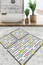 Mijölnir Catinus Cactus Djt Juego de alfombrillas de baño Multicolor